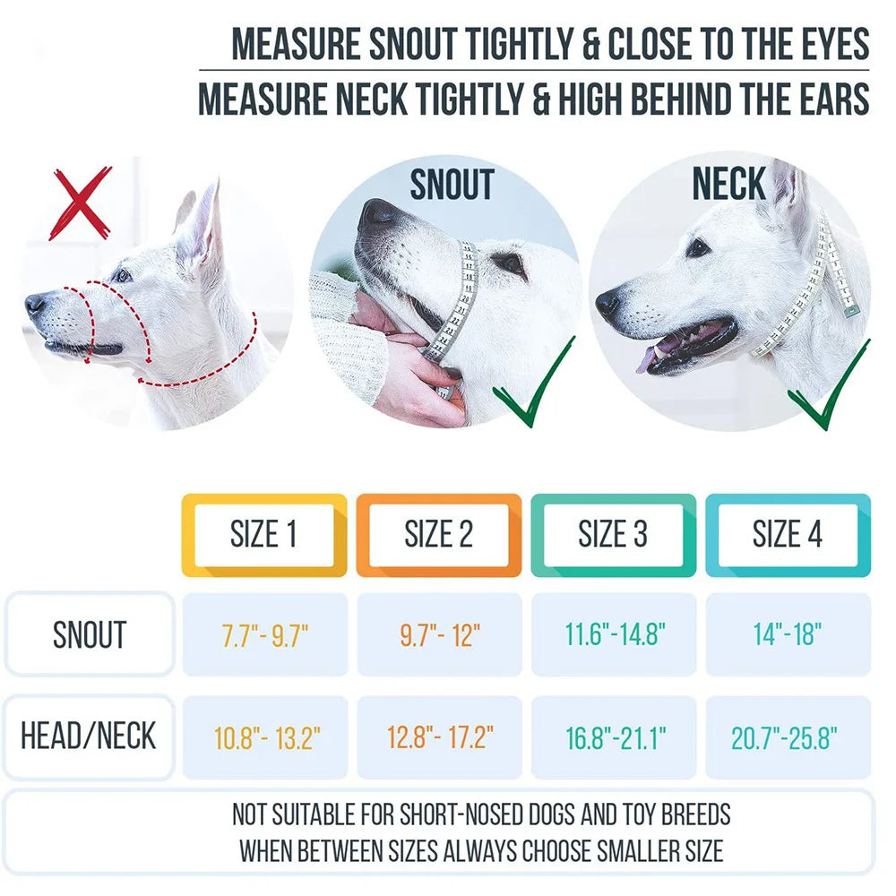 Nylon dog muzzle rope – lightweight anti-bite mask for large dogs.