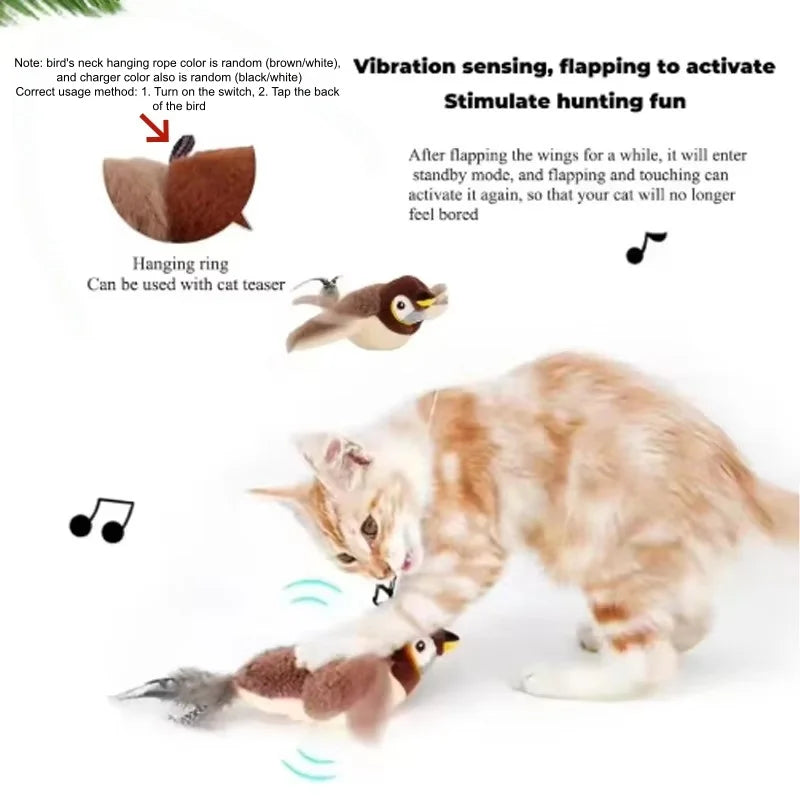 Interactive Chirping Flapping Bird Toy