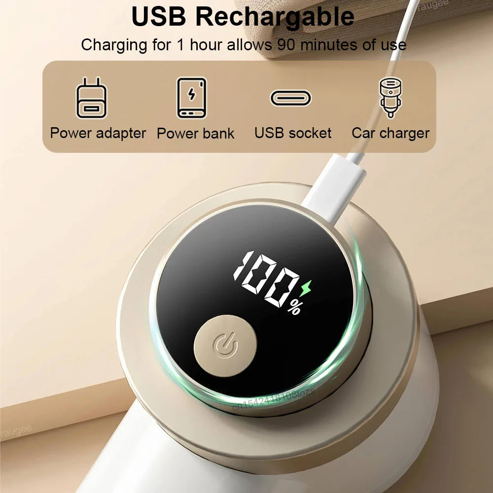 USB rechargeable electric lint remover for clothes – professional fabric shaver for removing lint, fuzz, and pilling.