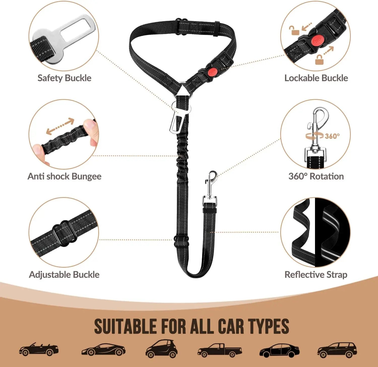 **Dog Car Seat Belt **