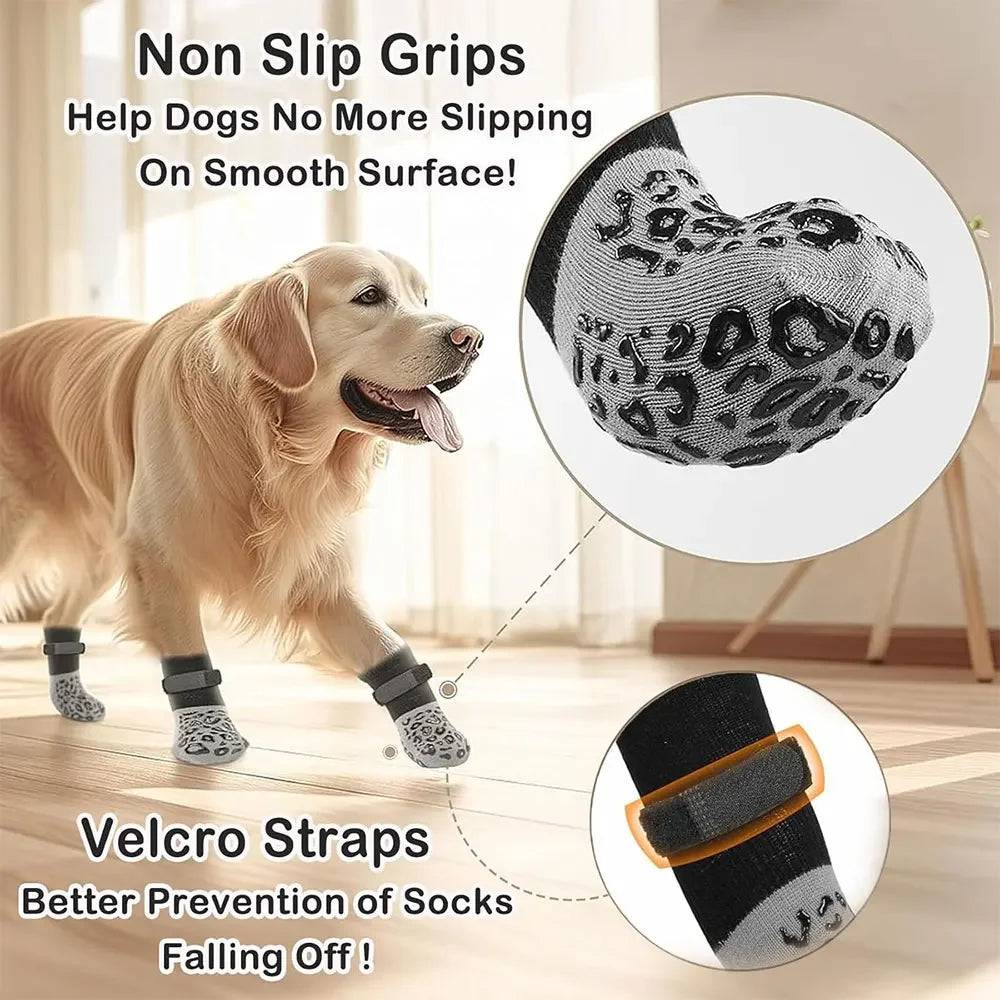 Dog Paw Protectors Anti-Slip Socks (4 pcs)