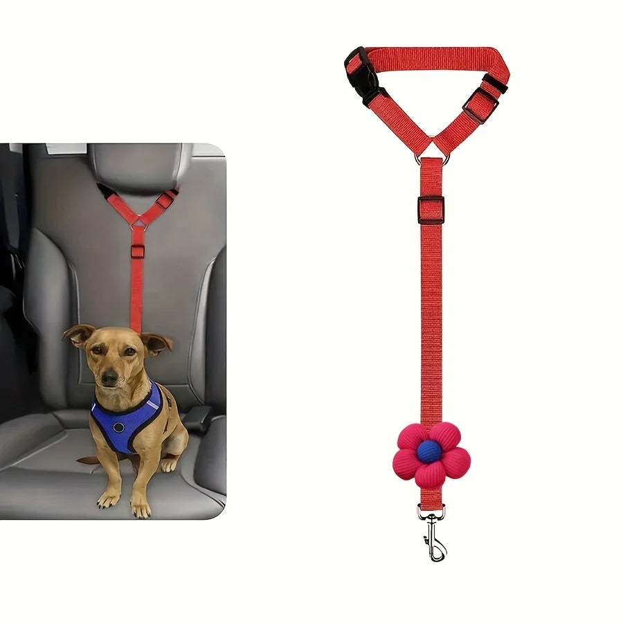 Dog Car Seat Belt Tether – Pet Vehicle Safety Leash