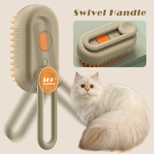 **Electric Cat Steam Hair Removal Brush and Grooming Glove for Cats and Dogs 🐱🐶🪮**