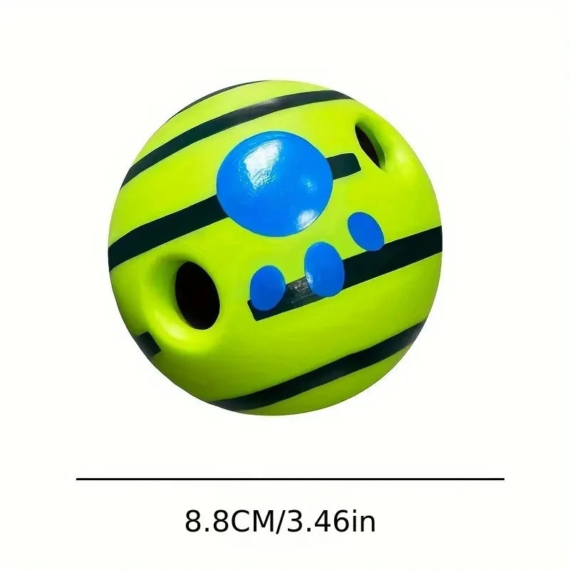 Interactive giggle ball for dogs – mental stimulation and exercise toy for fun play.