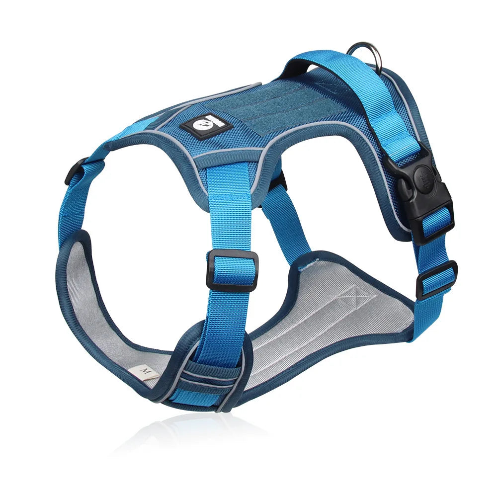 Reflective tactical dog harness – waterproof Oxford vest for medium and large dogs.