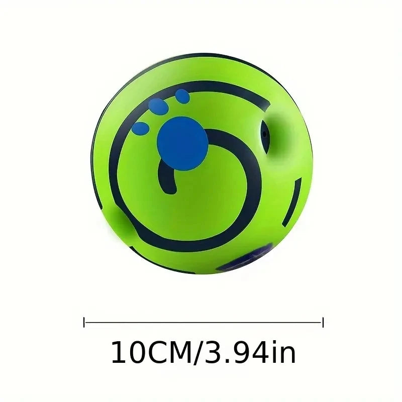 Interactive giggle ball for dogs – mental stimulation and exercise toy for fun play.