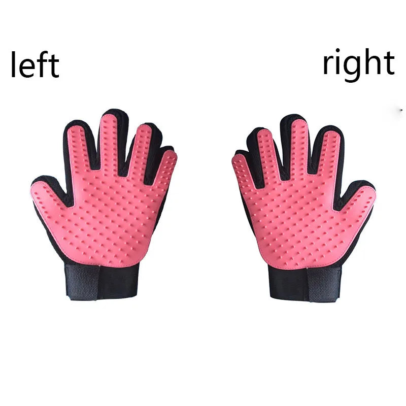 Pet Grooming Glove for Dogs & Cats – Hair Remover & Massage Brush