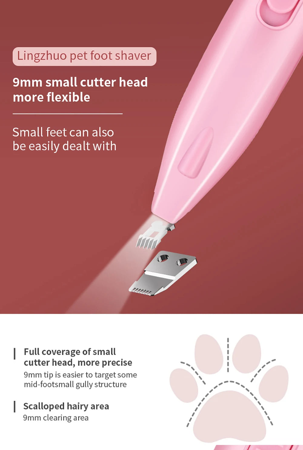 Electric Pet Hair Trimmer – Professional Dog & Cat Grooming Tool
