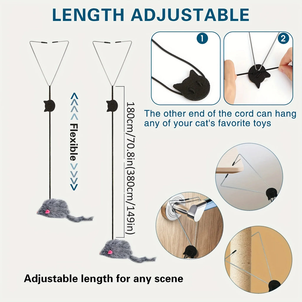 Door Hanging Cat Toy for Stress Relief and Playful Exercise for Kittens