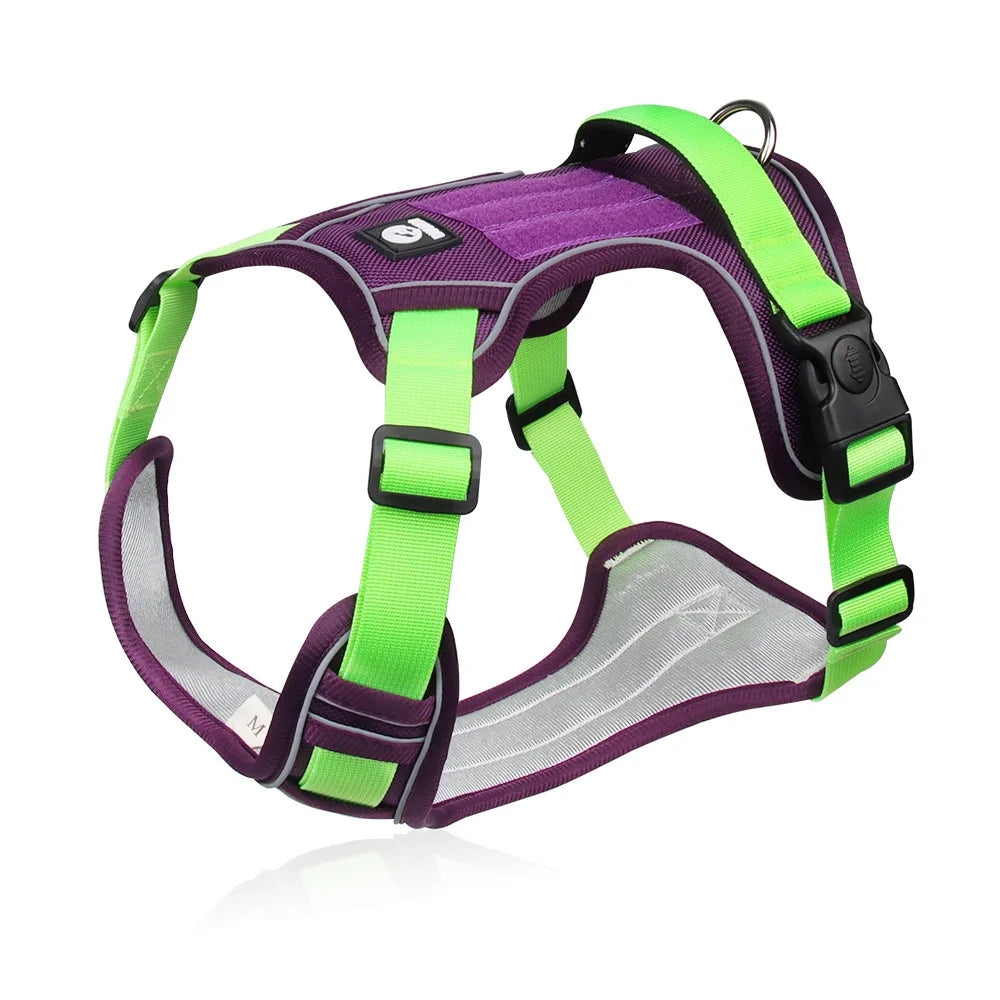 Reflective tactical dog harness – waterproof Oxford vest for medium and large dogs.