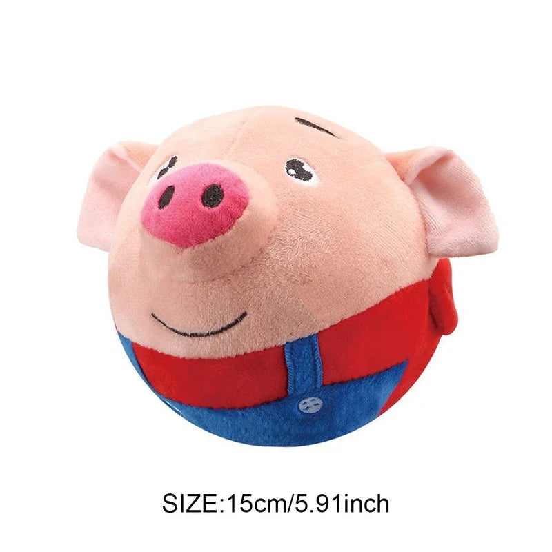 Self-Moving Bouncing Dog Squeaky Toy