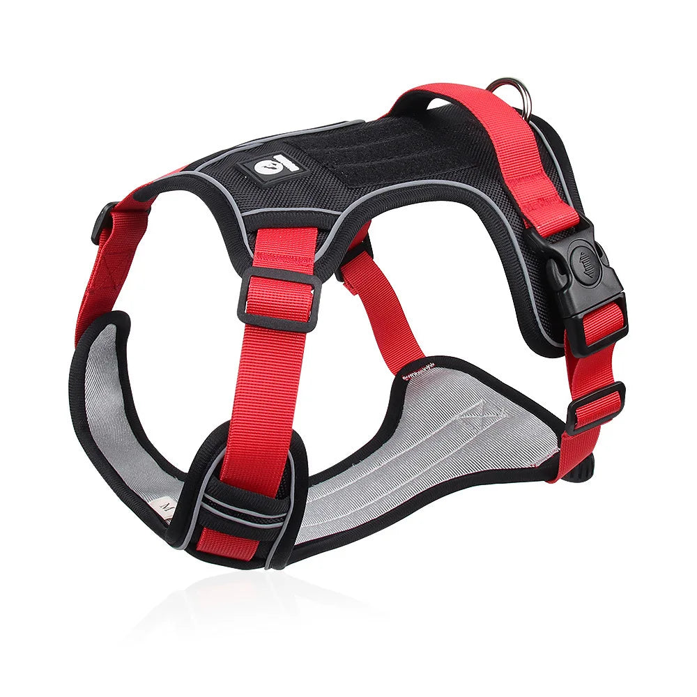 Reflective tactical dog harness – waterproof Oxford vest for medium and large dogs.