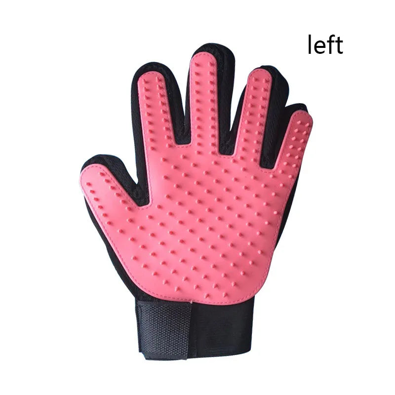 Pet Grooming Glove for Dogs & Cats – Hair Remover & Massage Brush