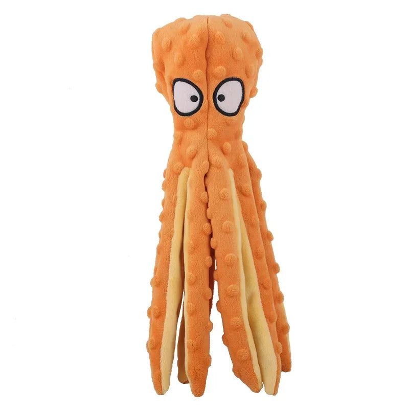 Crinkle Octopus Squeaky Dog Toy