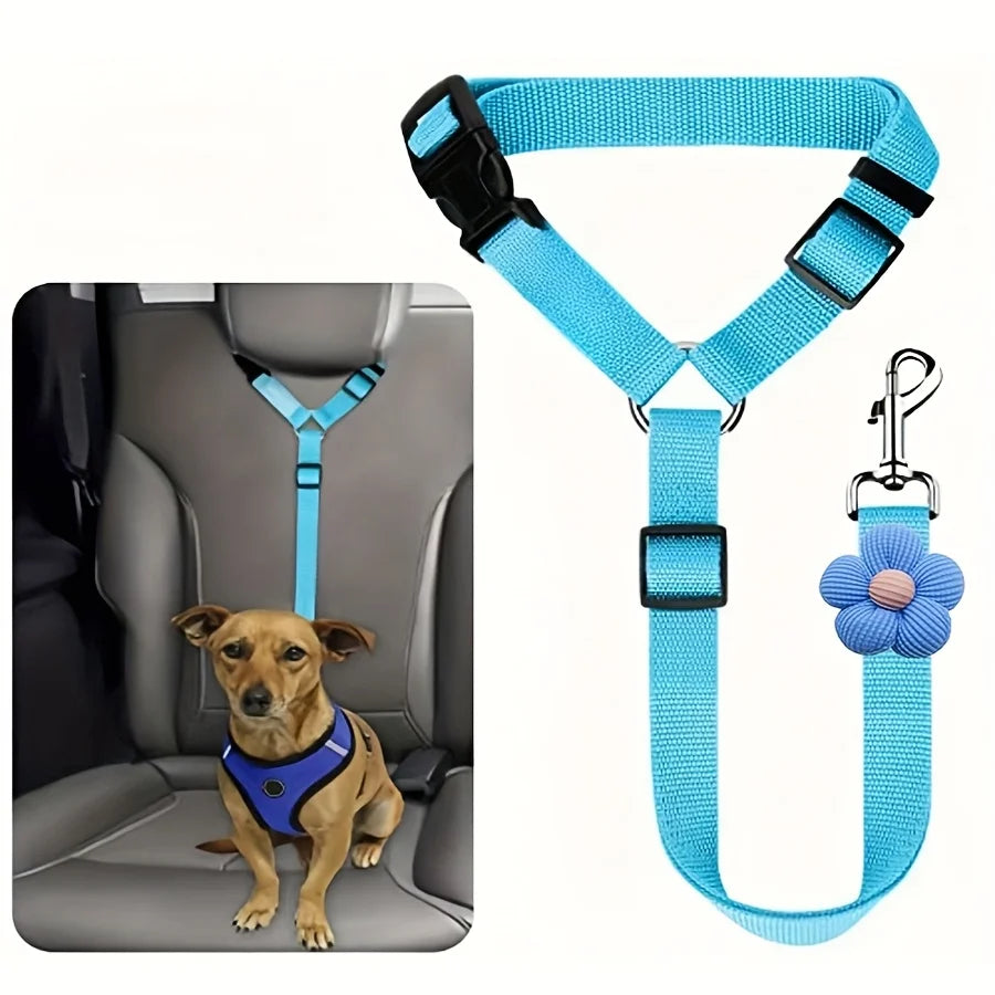 Dog Car Seat Belt Tether – Pet Vehicle Safety Leash