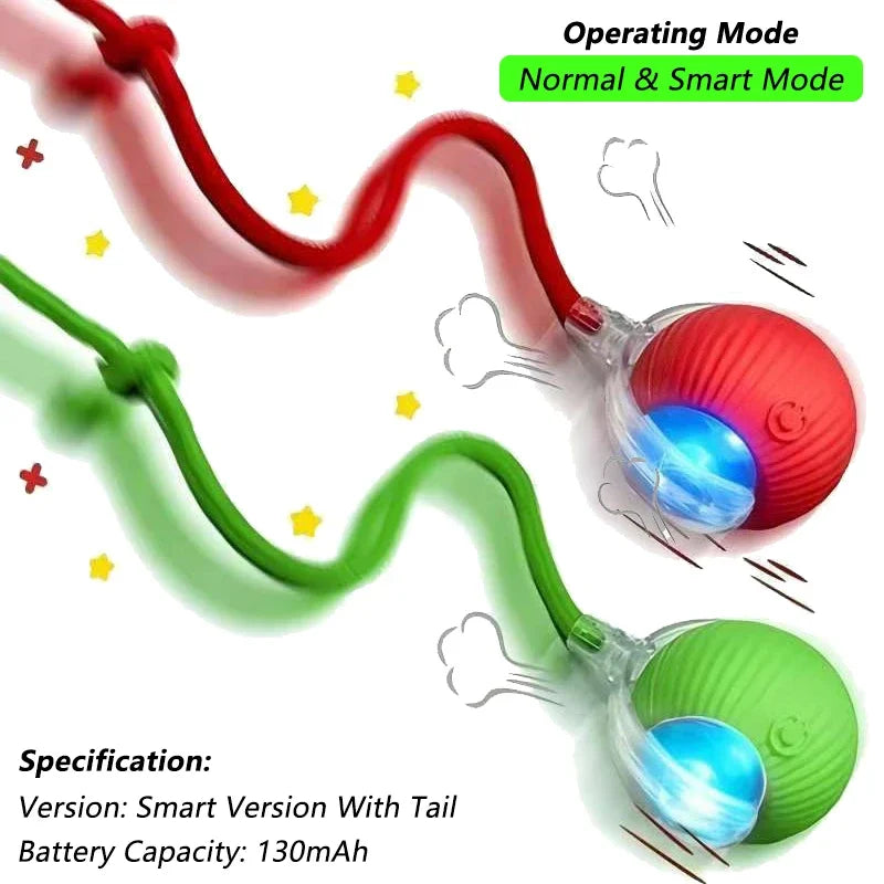 Automatic Rolling Interactive Pet Ball Toy (Rechargeable Smart Toy