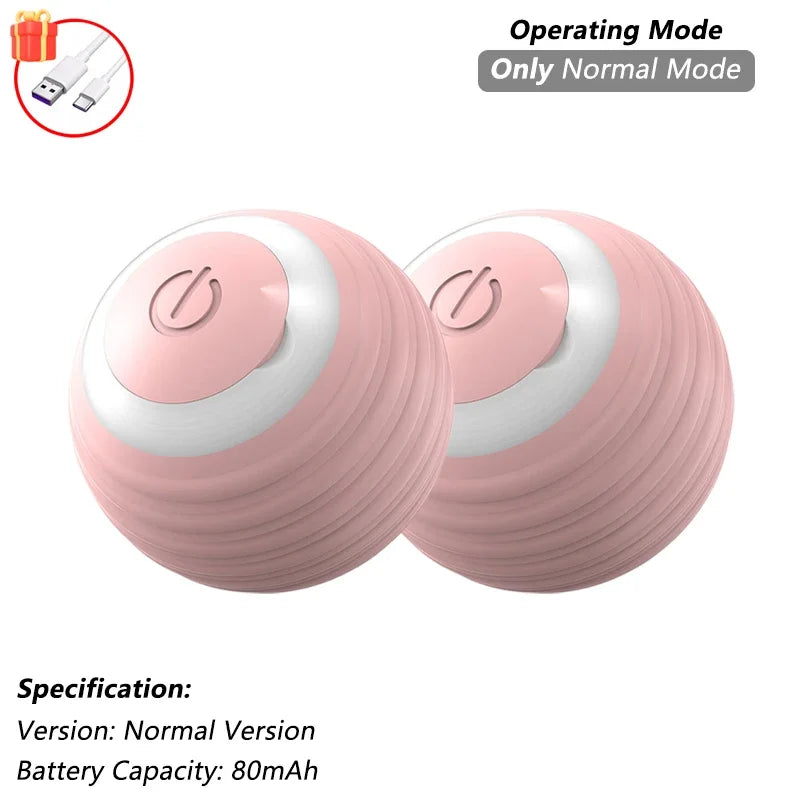 Automatic Rolling Interactive Pet Ball Toy (Rechargeable Smart Toy