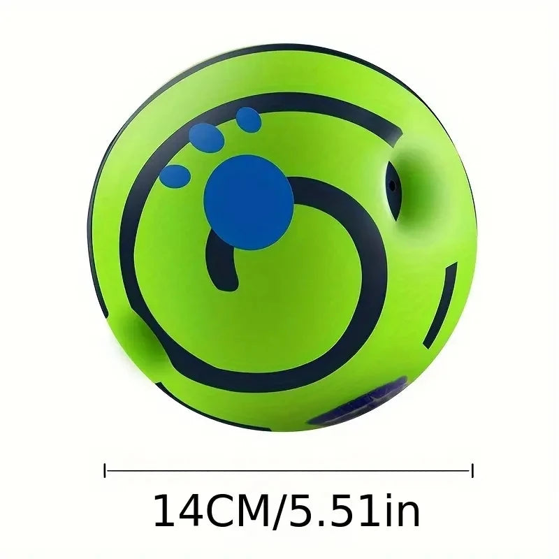 Interactive giggle ball for dogs – mental stimulation and exercise toy for fun play.