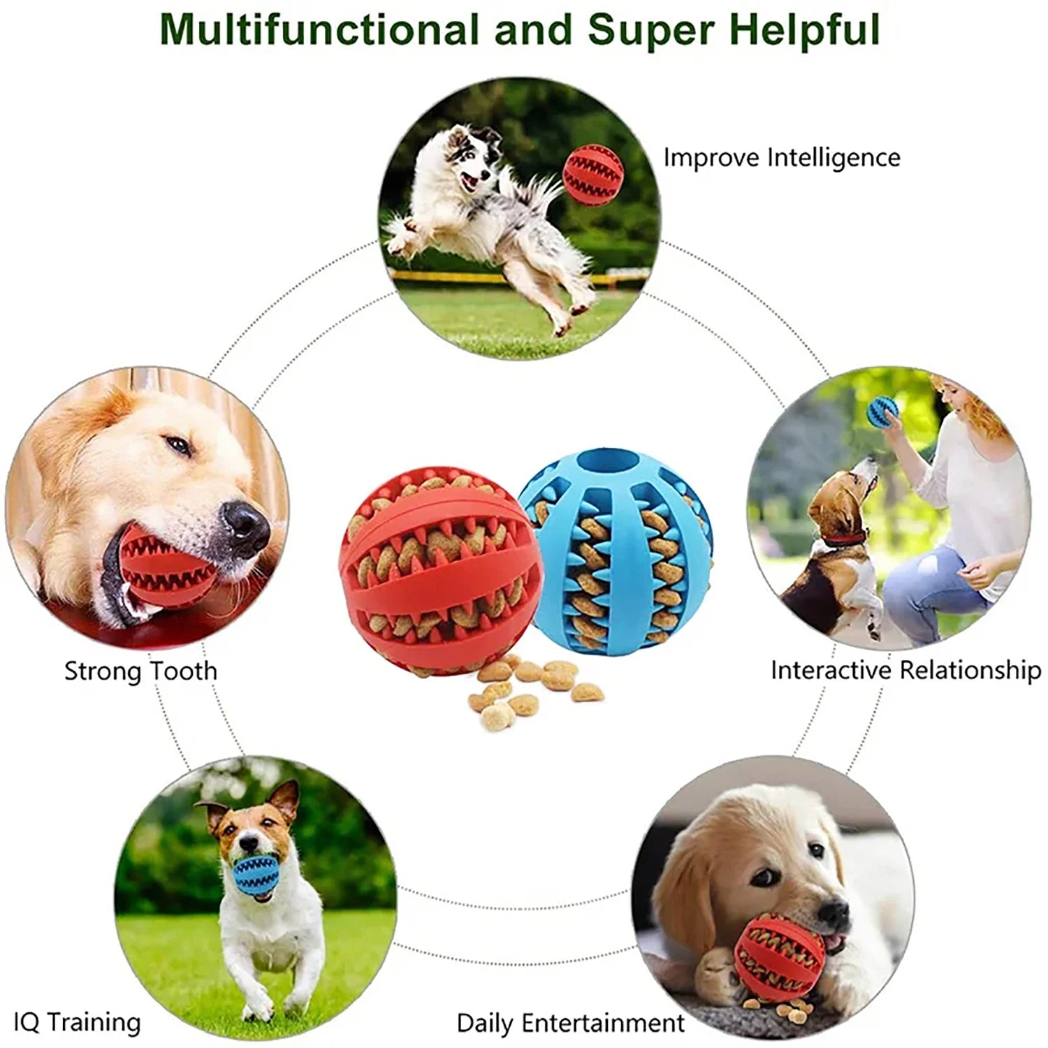 Interactive Dog Treat Ball