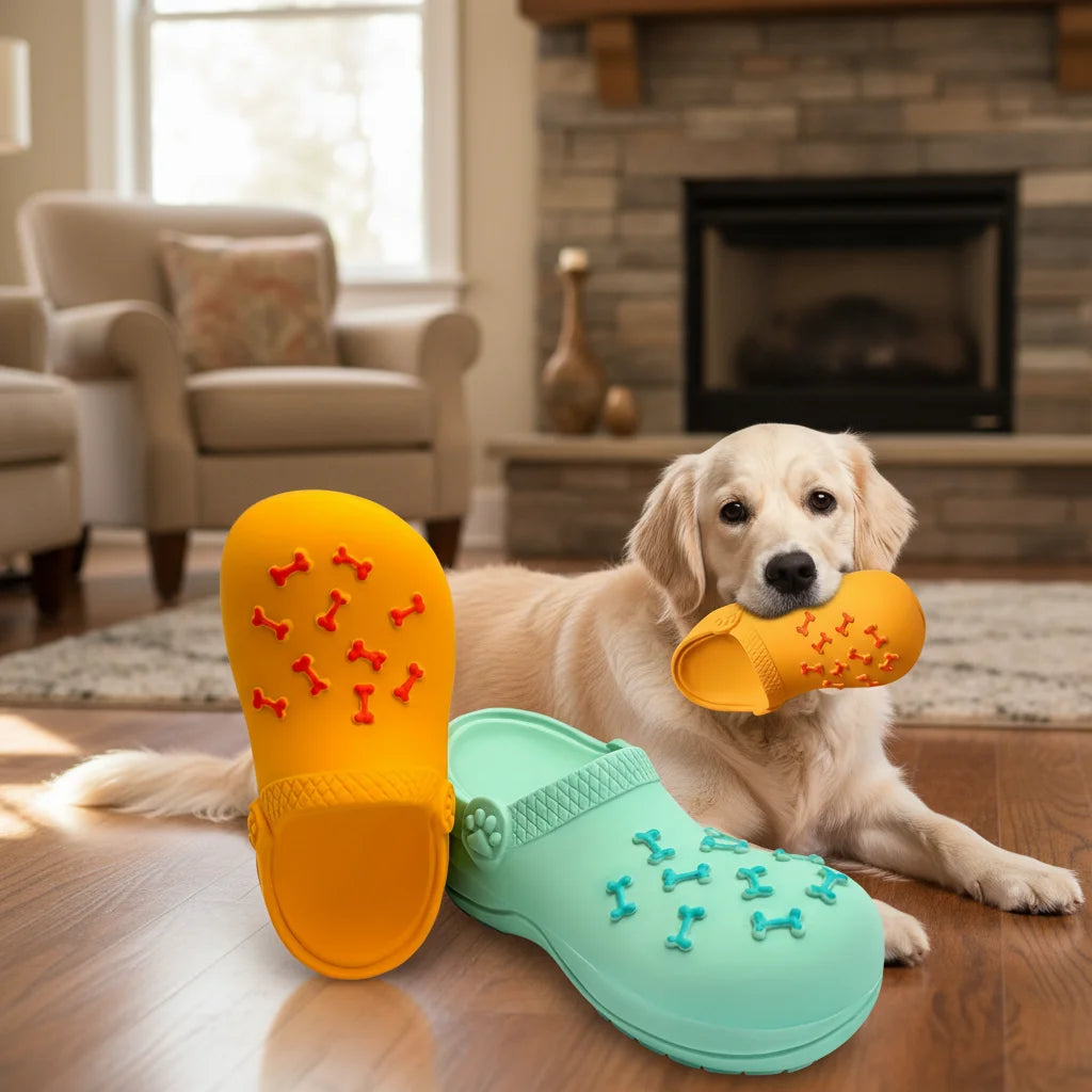 Rubber Slipper Dog Chew Toy