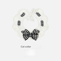 Stylish Checkered Pet Bow Tie Collar