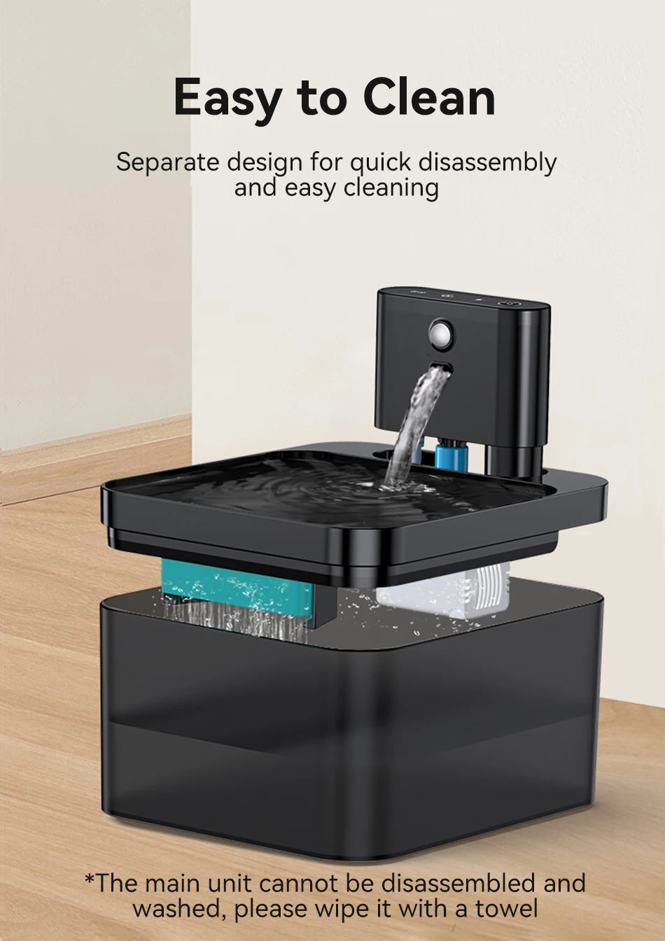Smart Wireless Cat & Dog Water Fountain (ROJECO)