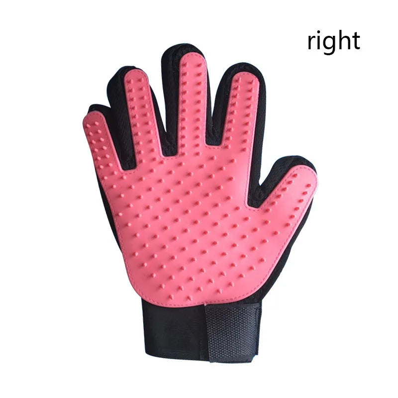 Pet Grooming Glove for Dogs & Cats – Hair Remover & Massage Brush