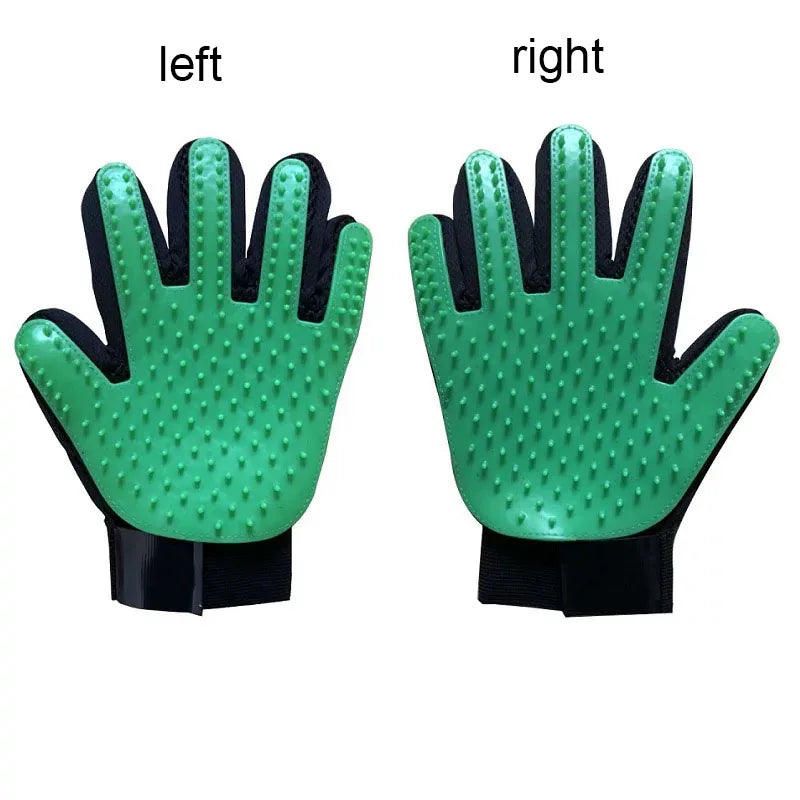 Pet Grooming Glove for Dogs & Cats – Hair Remover & Massage Brush