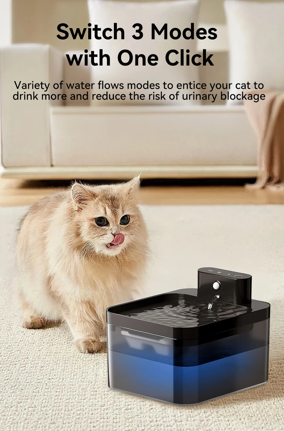 Smart Wireless Cat & Dog Water Fountain (ROJECO)