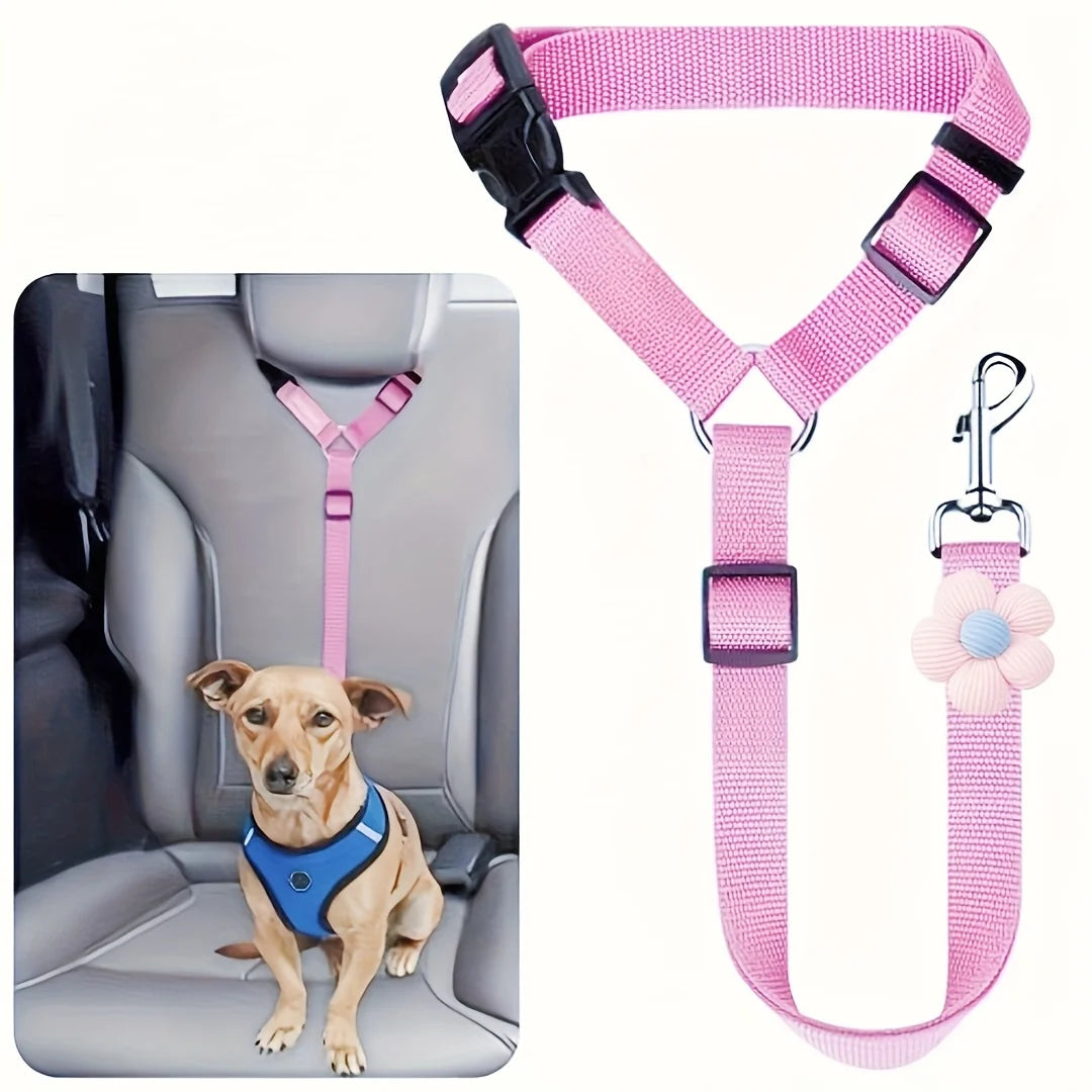 Dog Car Seat Belt Tether – Pet Vehicle Safety Leash