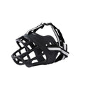 Soft silicone breathable basket dog muzzle – anti-biting and chewing protection for dogs.