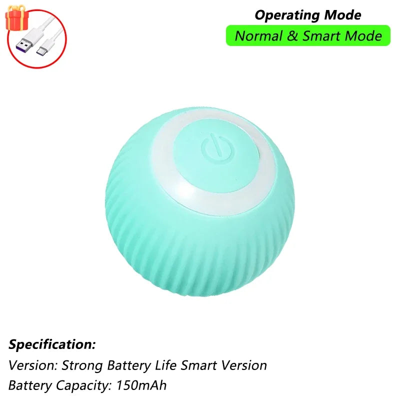 Automatic Rolling Interactive Pet Ball Toy (Rechargeable Smart Toy