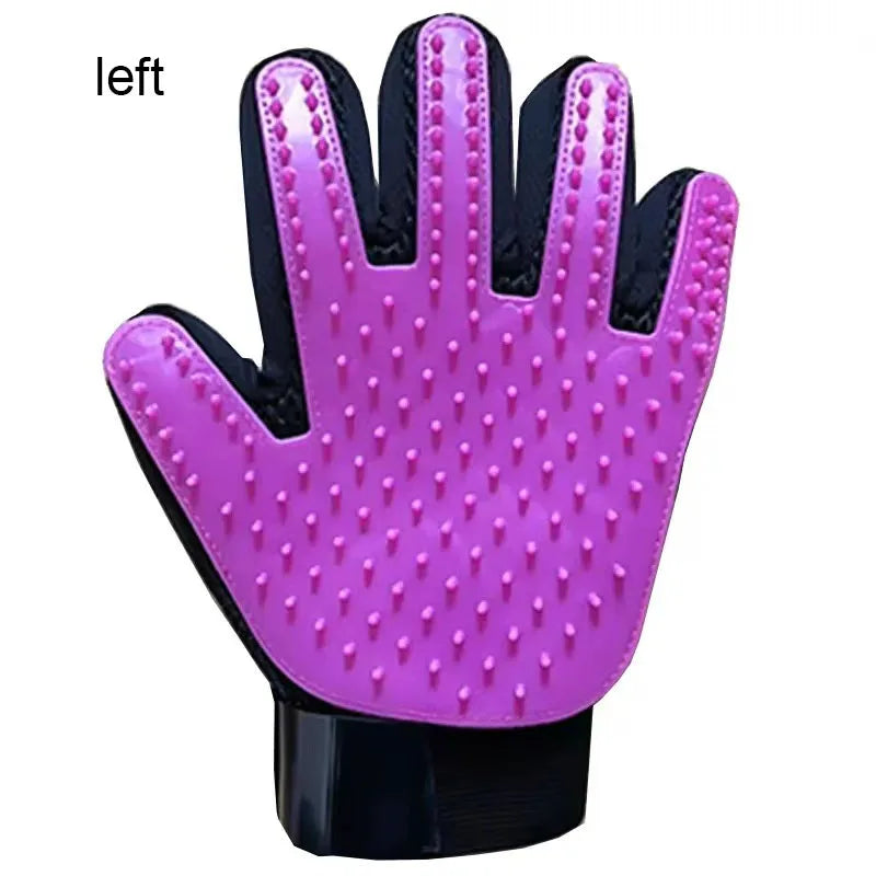 Pet Grooming Glove for Dogs & Cats – Hair Remover & Massage Brush